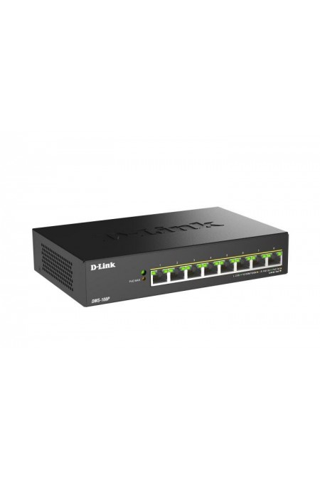 Коммутатор D-Link DMS-108P/A1A (черный) 