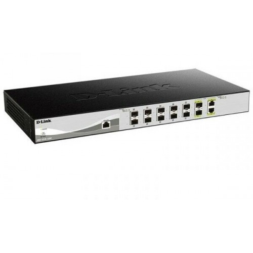 Коммутатор D-Link DXS-1210-12SC/B1A (черный) 
