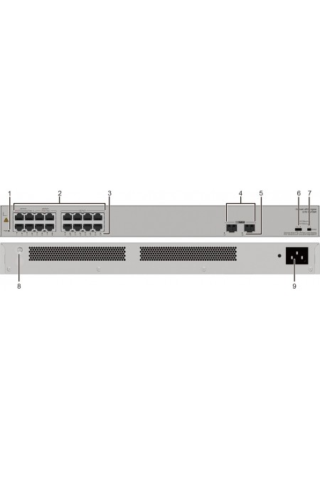Коммутатор HUAWEI S110-16LP2SR (белый) 