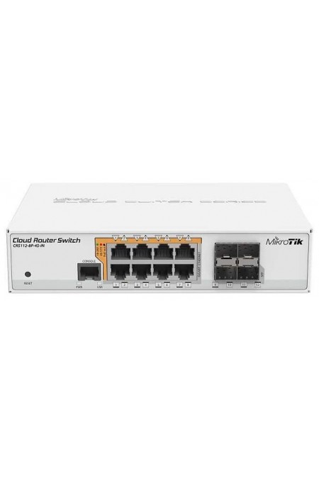 Коммутатор MikroTik CRS112-8P-4S-IN (белый) 