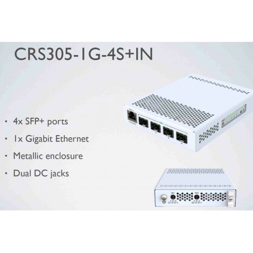Коммутатор MikroTik CRS305-1G-4S+IN (белый) 4