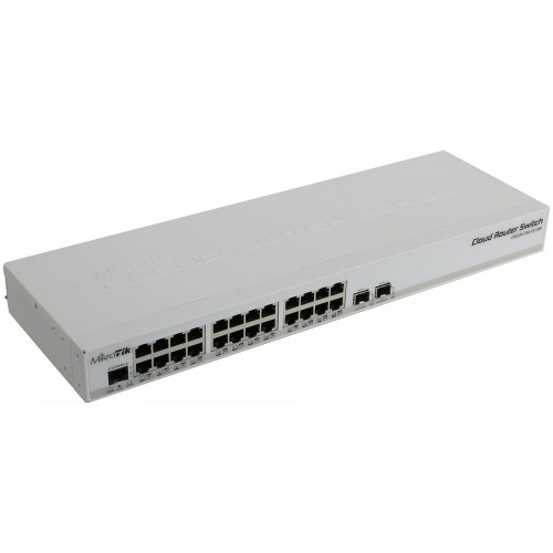 Коммутатор MikroTik CRS326-24G-2S+RM (белый) 