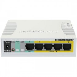 Коммутатор MikroTik CSS106-1G-4P-1S (белый)