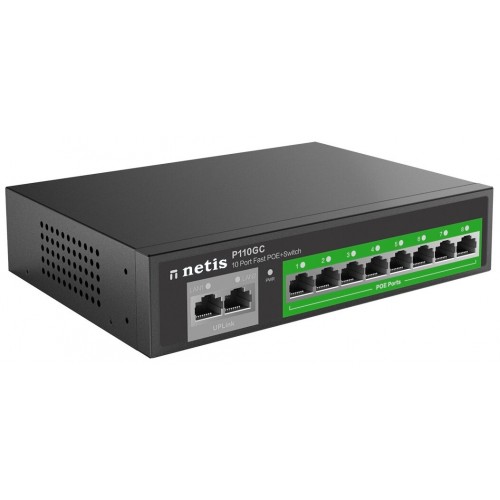 Коммутатор Netis P110GC (черный) 