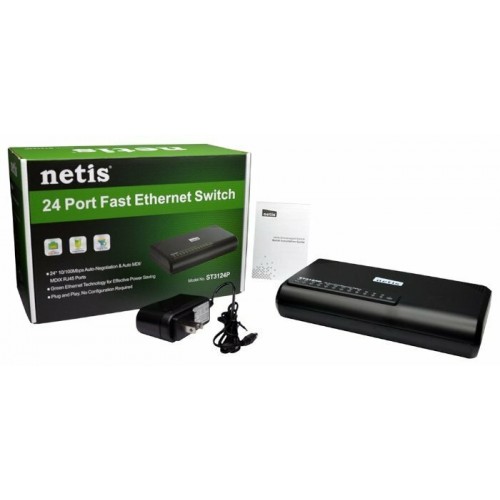 Коммутатор netis ST3124P (черный) 4