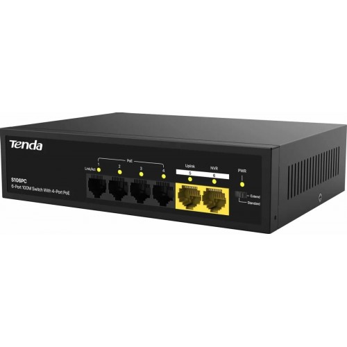 Коммутатор Tenda S106PC (черный) 1