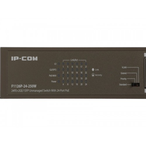 Коммутатор Tenda TEF1126P-24-250W (коричневый) 6