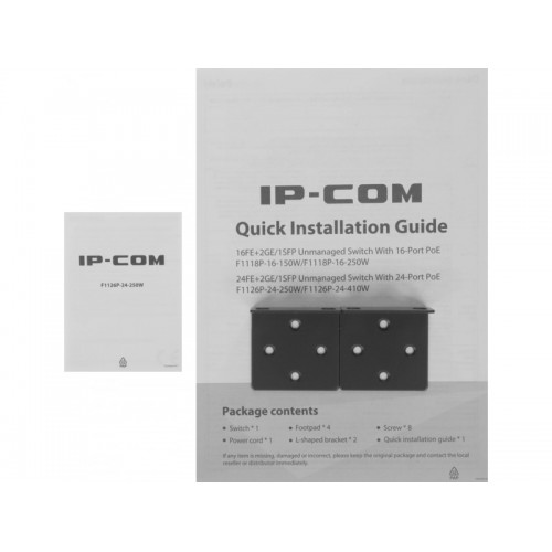 Коммутатор Tenda TEF1126P-24-250W (коричневый) 9