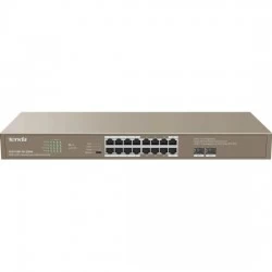 Коммутатор Tenda TEF1218P-16-250W (бронзовый)