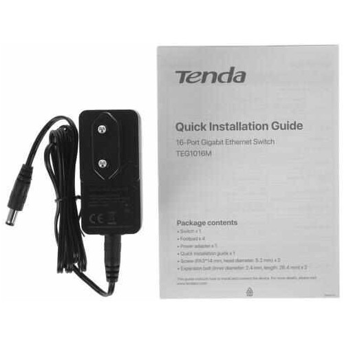 Коммутатор Tenda TEG1016M (черный) 3