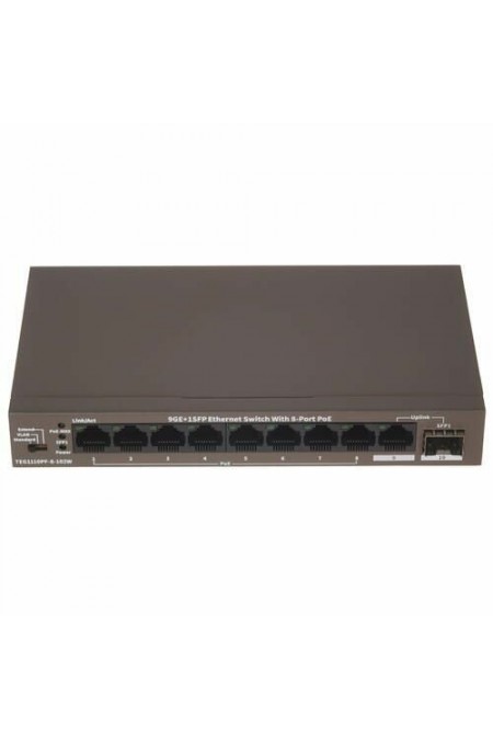 Коммутатор Tenda TEG1110PF-8-102W (бронзовый) 