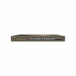 Коммутатор Tenda TEG5328F 24PORT 1000M 4SFP (бронзовый)