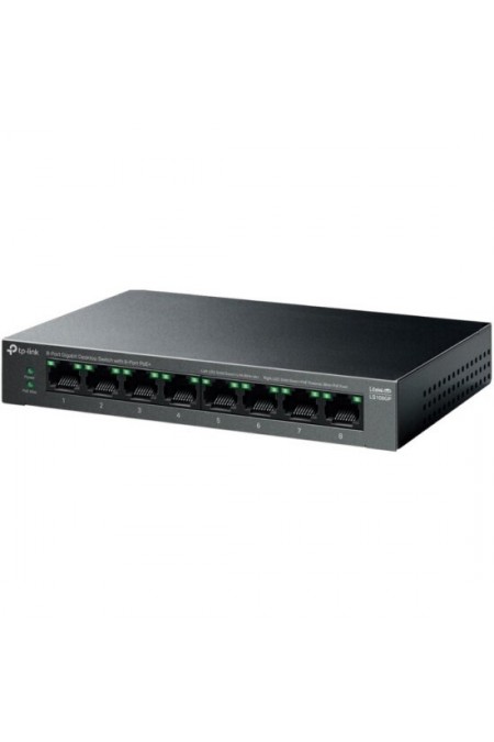 Коммутатор TP-LINK LS108GP (черный) 1