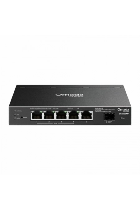 Коммутатор TP-LINK SG2206MP (черный) 