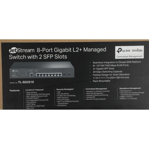 Коммутатор TP-LINK SG3210 (черный) 9