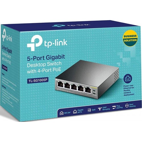Коммутатор TP-LINK SMB TL-SG1005P (серый) 1