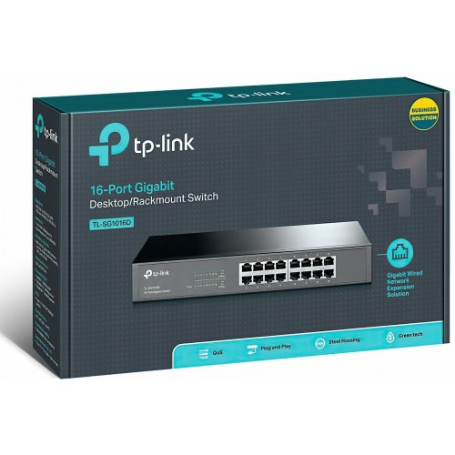 Коммутатор TP-LINK SMB TL-SG1016D (серебристый) 6