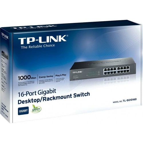 Коммутатор TP-LINK SMB TL-SG1016D (серебристый) 7