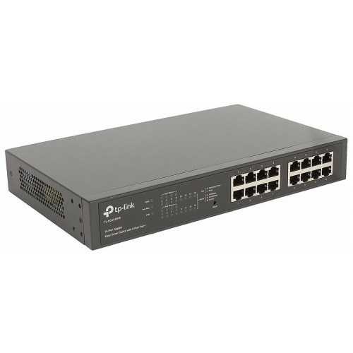 Коммутатор TP-LINK SMB TL-SG1016PE (черный) 