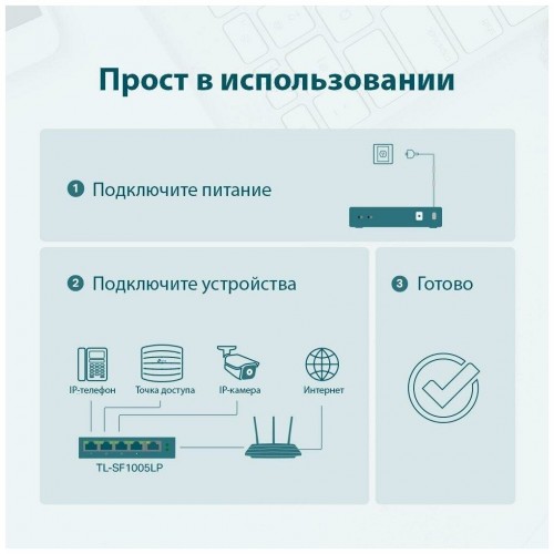 Коммутатор TP-LINK TL-SF1005LP (черный) 2
