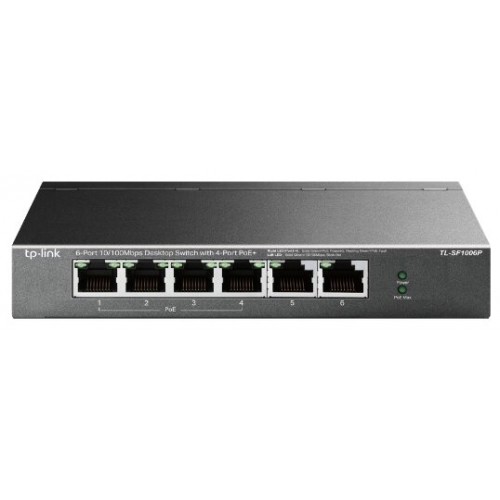 Коммутатор TP-LINK TL-SF1006P (черный) 