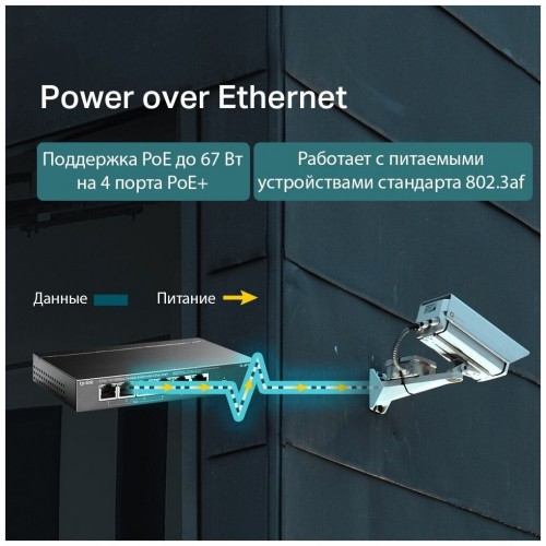 Коммутатор TP-LINK TL-SF1006P (черный) 2