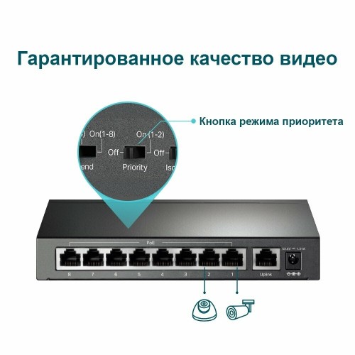Коммутатор TP-LINK TL-SF1009P (черный) 3