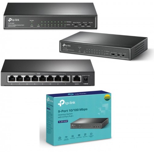 Коммутатор TP-LINK TL-SF1009P (черный) 6
