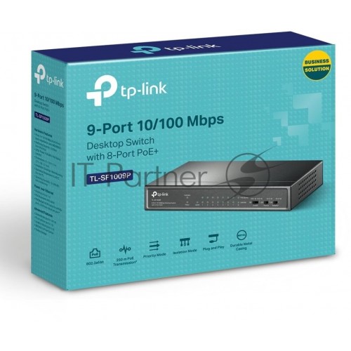Коммутатор TP-LINK TL-SF1009P (черный) 8