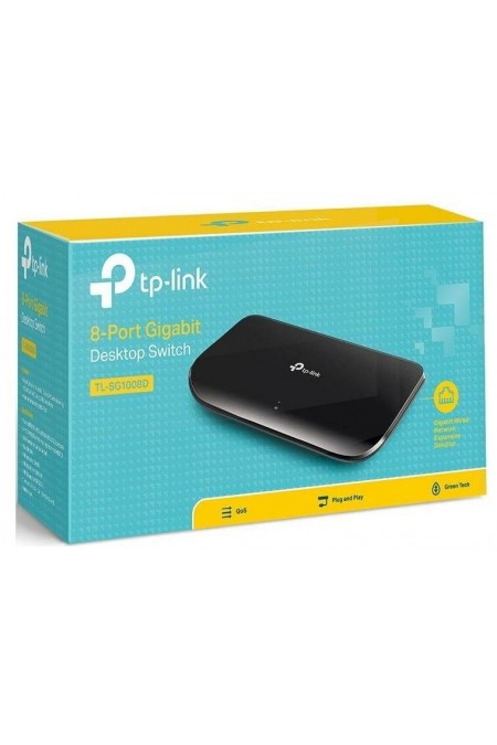Коммутатор TP-Link TL-SG1008 (черный) 4