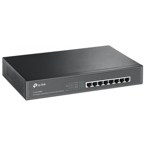 Коммутатор TP-LINK TL-SG1008MP (черный) 