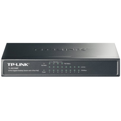 Коммутатор TP-LINK TL-SG1008P (черный) 1