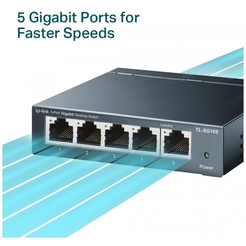 Коммутатор TP-LINK TL-SG105 (черный) 4