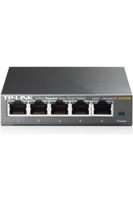Коммутатор TP-LINK TL-SG105E (черный) 