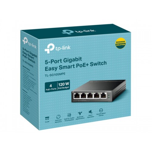 Коммутатор TP-LINK TL-SG105MPE (черный) 6