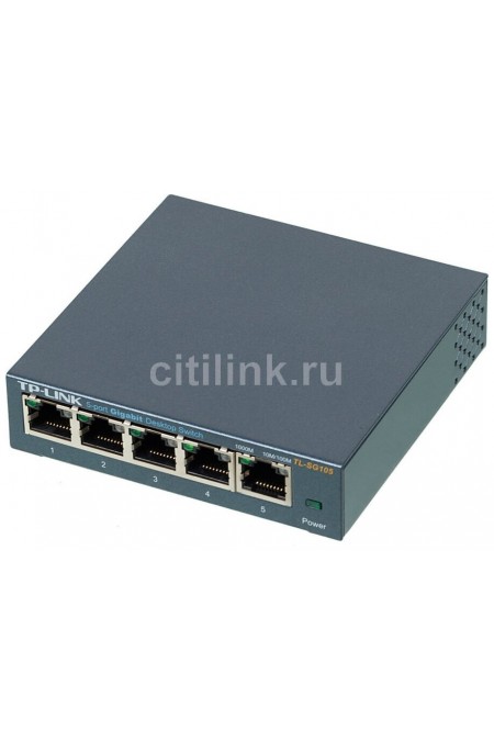 Коммутатор TP-Link TL-SG105S (черный) 