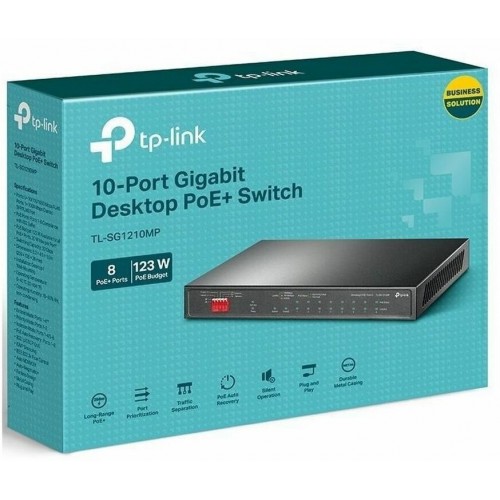 Коммутатор TP-LINK TL-SG1210MP (черный) 2
