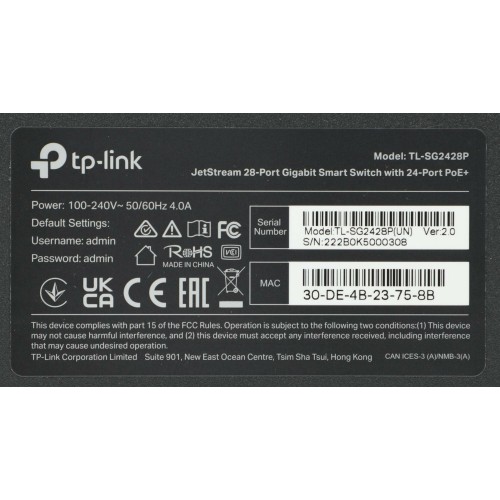 Коммутатор TP-LINK TL-SG2428P (черный) 2