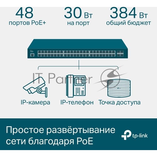 Коммутатор TP-LINK TL-SG3452P (черный) 9