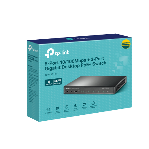 Коммутатор TP-LINK TL-SL1311P (черный) 3