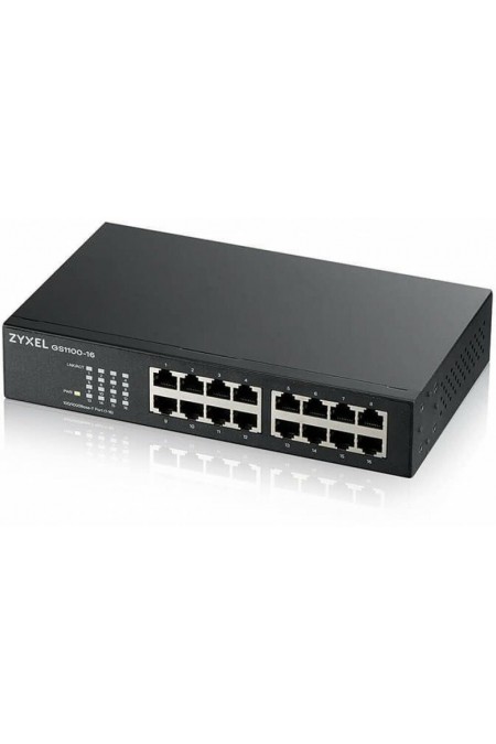 Коммутатор Zyxel GS1100-16-EU0103F (черный) 