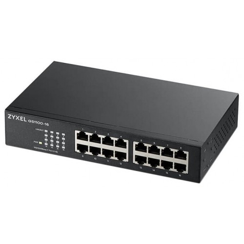 Коммутатор Zyxel GS1100-16-EU0103F (черный) 3