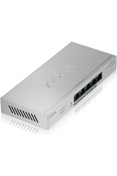 Коммутатор Zyxel GS1200-5HPV2-EU0101F (серебристый) 