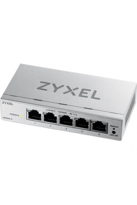 Коммутатор ZYXEL GS1200-5V3-EU0101F (серебристый) 