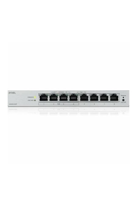 Коммутатор ZYXEL GS1200-8HPV3-EU0101F (серебристый) 2