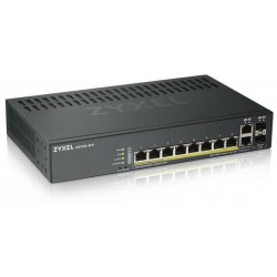 Коммутатор Zyxel GS1920-8HPV2-EU0101F (черный)