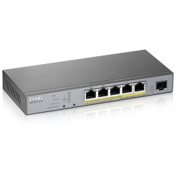 Коммутатор Zyxel NebulaFlex Pro GS1350-6HP-EU0101F (серебристый)