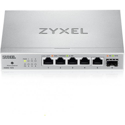 Коммутатор Zyxel XMG-105-ZZ0101F (серебристый) 1