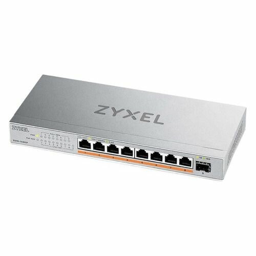 Коммутатор ZYXEL XMG-108HP-EU0101F (серебристый) 
