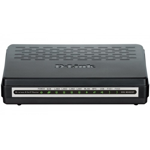 Маршрутизатор D-Link VOIP SIP DVG-N5402SP/2S1U/C1B (черный) 2